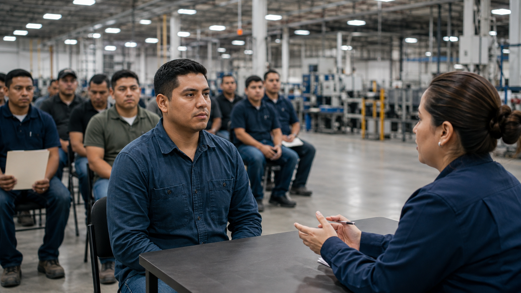 Rotación temprana: 5 señales de una selección eficaz | Brivé 19 Reclutadora entrevista y prioriza candidatos para puestos operativos de manufactura
