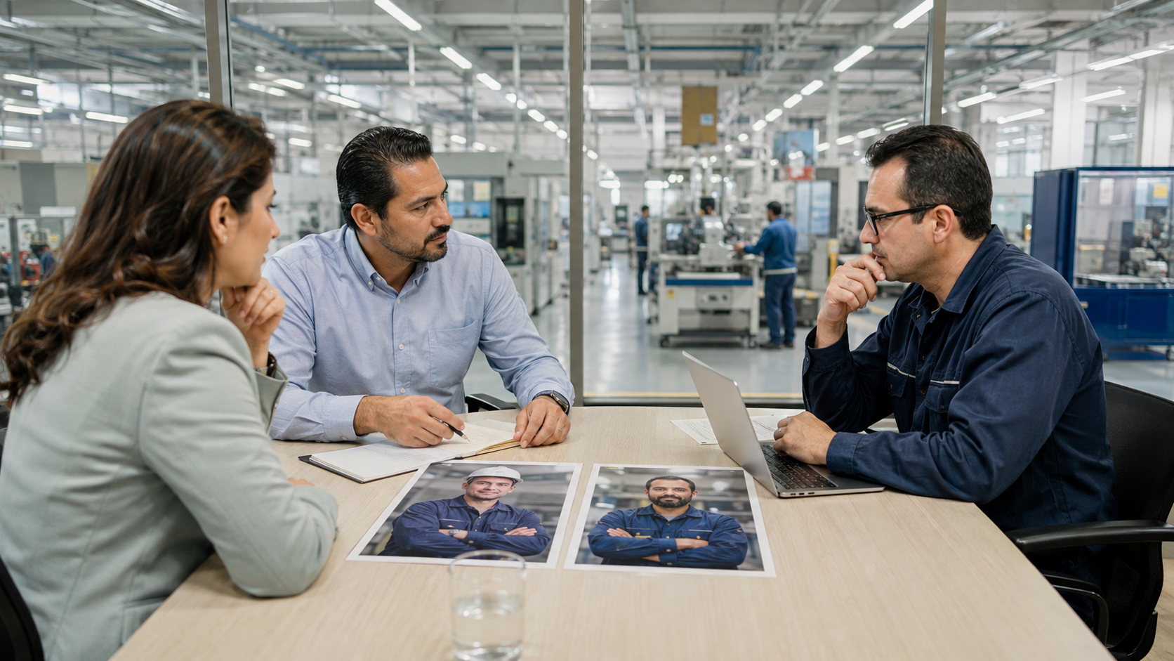 Comparación de candidatos para evaluar la afinidad con el puesto en manufactura