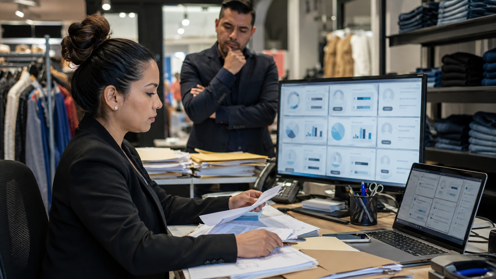 Especialista de RH gestionando alto volumen de candidatos y seguimiento manual en Retail