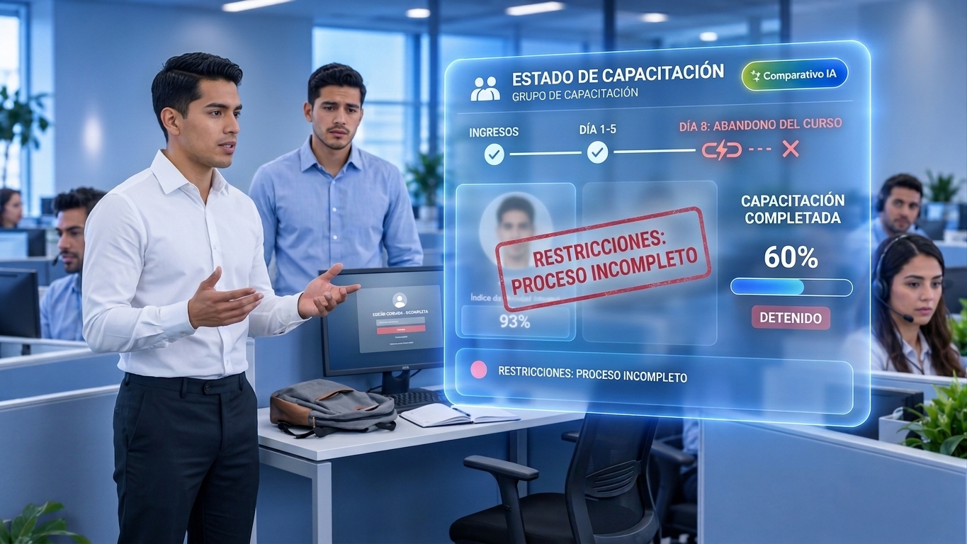 Abandono de candidatos antes o durante capacitación en BPO